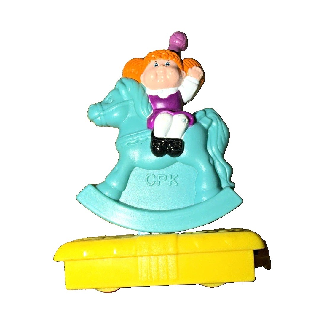 Vintage 1994 McDonald’s Cabbage Patch Kids Rocking Horse Toy Yellow Wheels Vintage 1994 McDonald’s Cabbage Patch Kids Rocking Horse Toy Yellow Wheels
