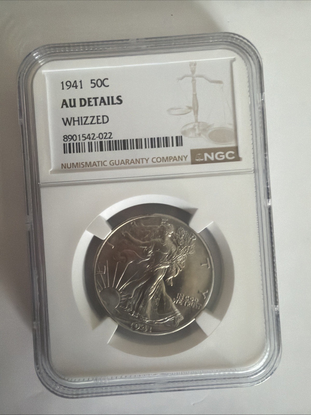 1941 S Walking Liberty Half Dollar 50c- NGC AU Details/Cleaned 1941 S Walking Liberty Half Dollar 50c- NGC AU Details/Cleaned