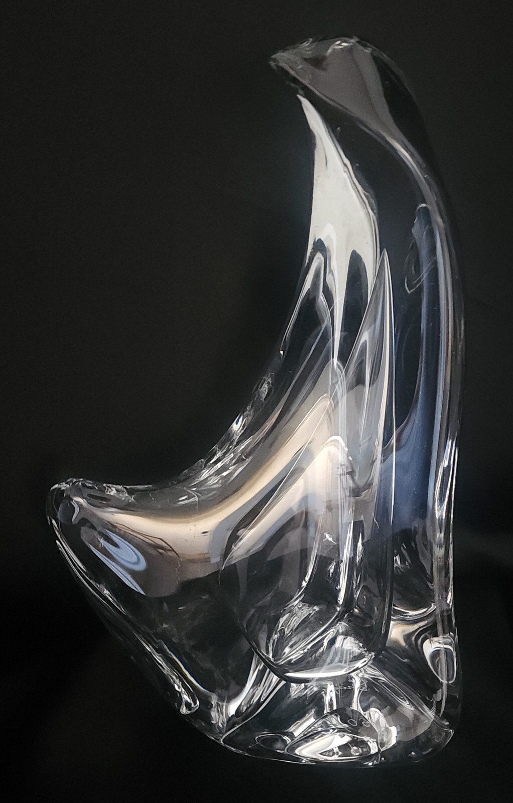 Vtg Signed Mario Brogi Modern Italian Art Glass Penguin Crystal Sculpture 10.5\ Vtg Signed Mario Brogi Modern Italian Art Glass Penguin Crystal Sculpture 10.5\