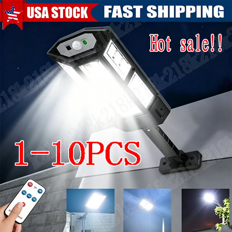 6PCS 990000LM LED Solar Street Light Commercial Dusk Dawn Outdoor Road Wall Lamp 6PCS 990000LM LED Solar Street Light Commercial Dusk Dawn Outdoor Road Wall Lamp