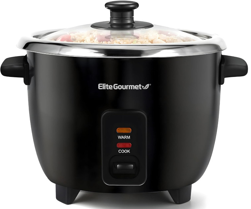 Arrocera Eléctrica 6 Tazas Olla Inoxidable para Sopas y Cereales
