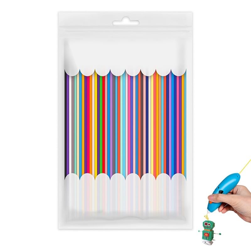 300Pcs 3D Pen Refills Pack for 3Doodler Start+, Safe Low-Temp PCL Filament in...