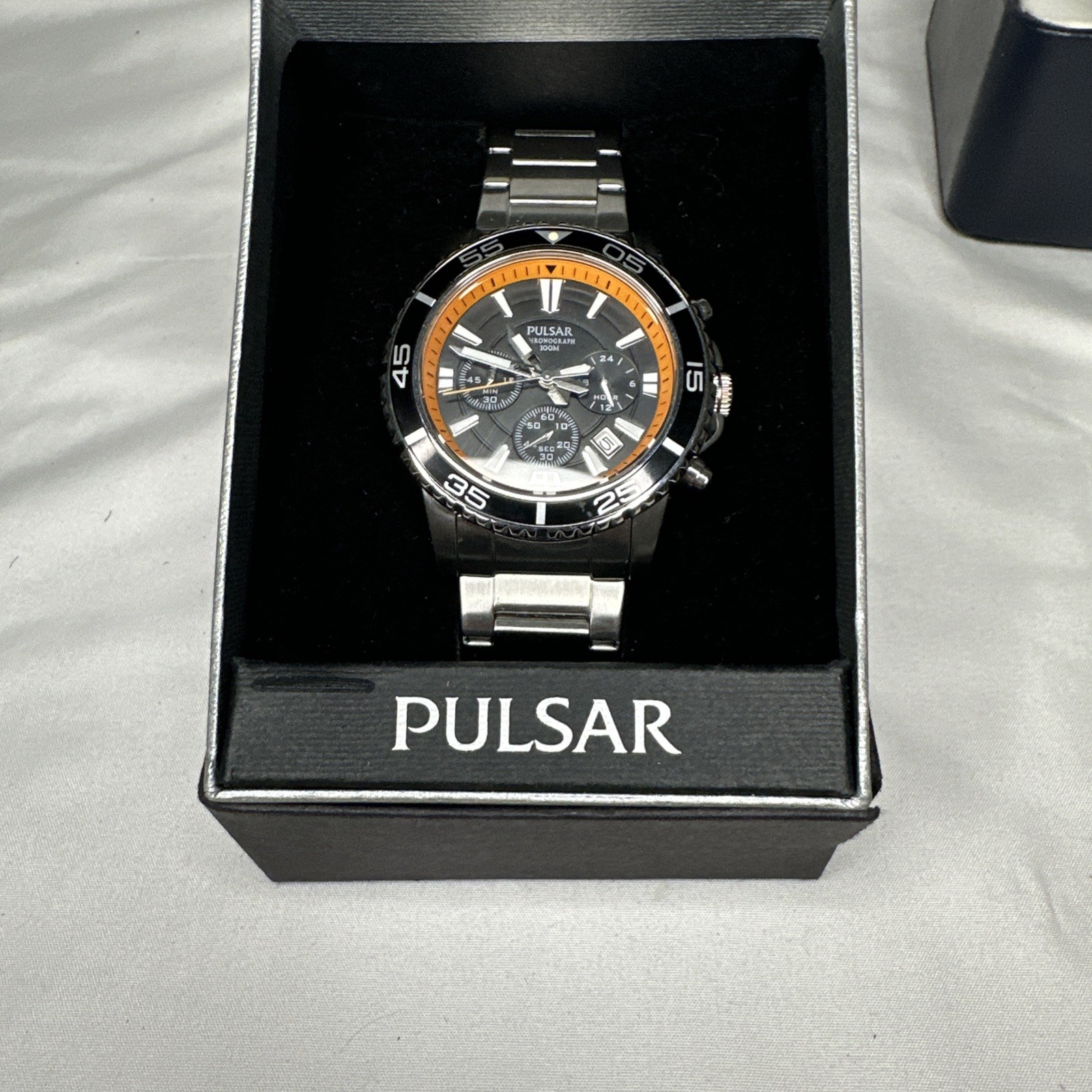PULSAR (by Seiko) MEN\'S VD53-X011 MODERN CHRONOGRAPH WATCH Works Great PULSAR (by Seiko) MEN\'S VD53-X011 MODERN CHRONOGRAPH WATCH Works Great