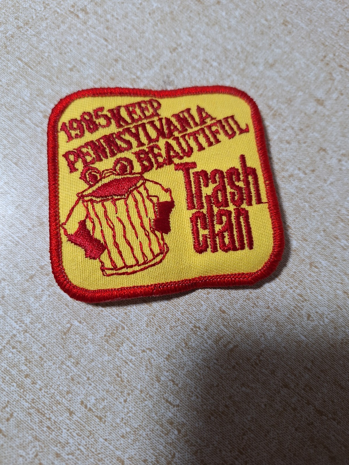 Vintage 1985 Keep Pennsylvania Beautiful Trash Clan Patch Sew On