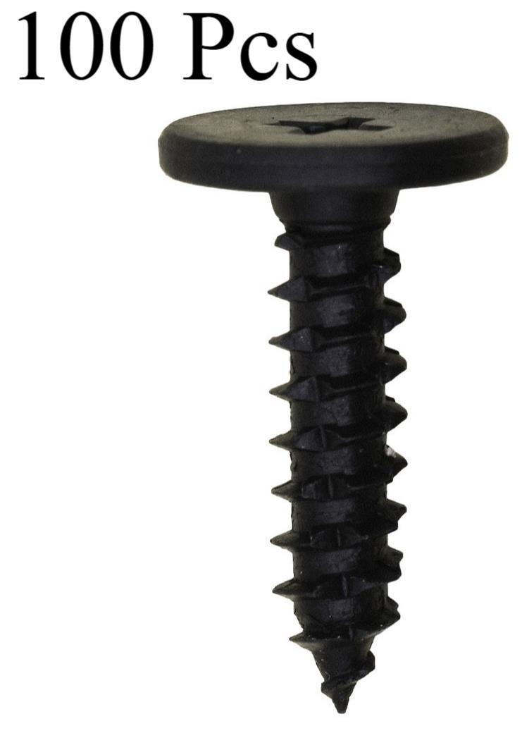 100 Pcs Flat Head Tapping Screw Compatible with Honda 90103-SDA-A00