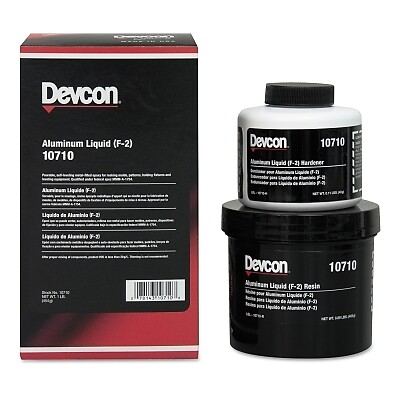 Devcon 10710 Aluminum Liquid (F-2) 1 lb Kit Aluminum Devcon 10710 Aluminum Liquid (F-2) 1 lb Kit Aluminum