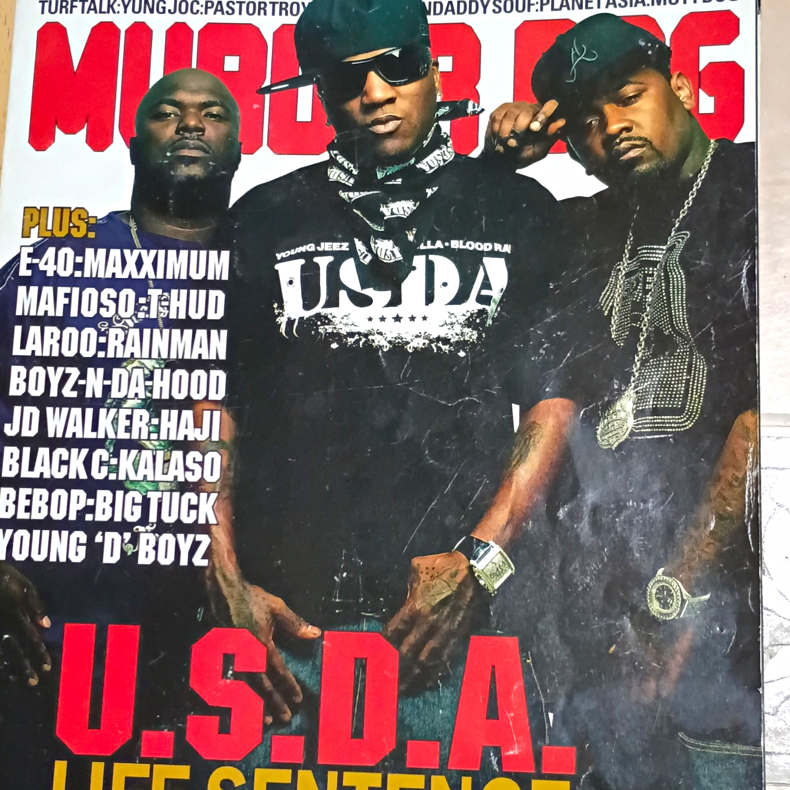 Murder Dog Magazine U.S.D.A. Life Sentence Cover - Young Jeezy, Blood Raw Murder Dog Magazine U.S.D.A. Life Sentence Cover - Young Jeezy, Blood Raw