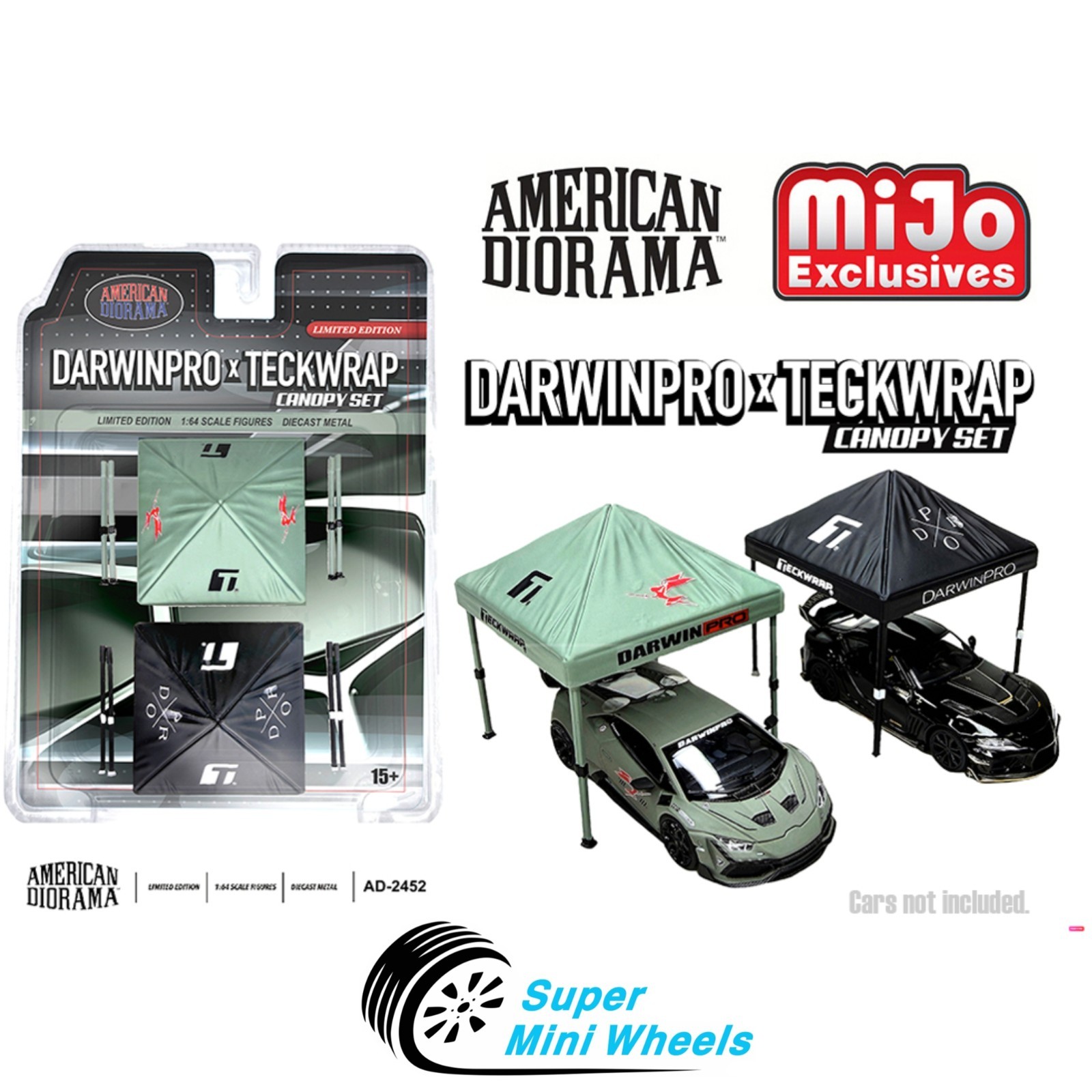 American Diorama 1:64 - DarwinPro x Teckwrap Canopy - 6 pcs - AD-2452MJ