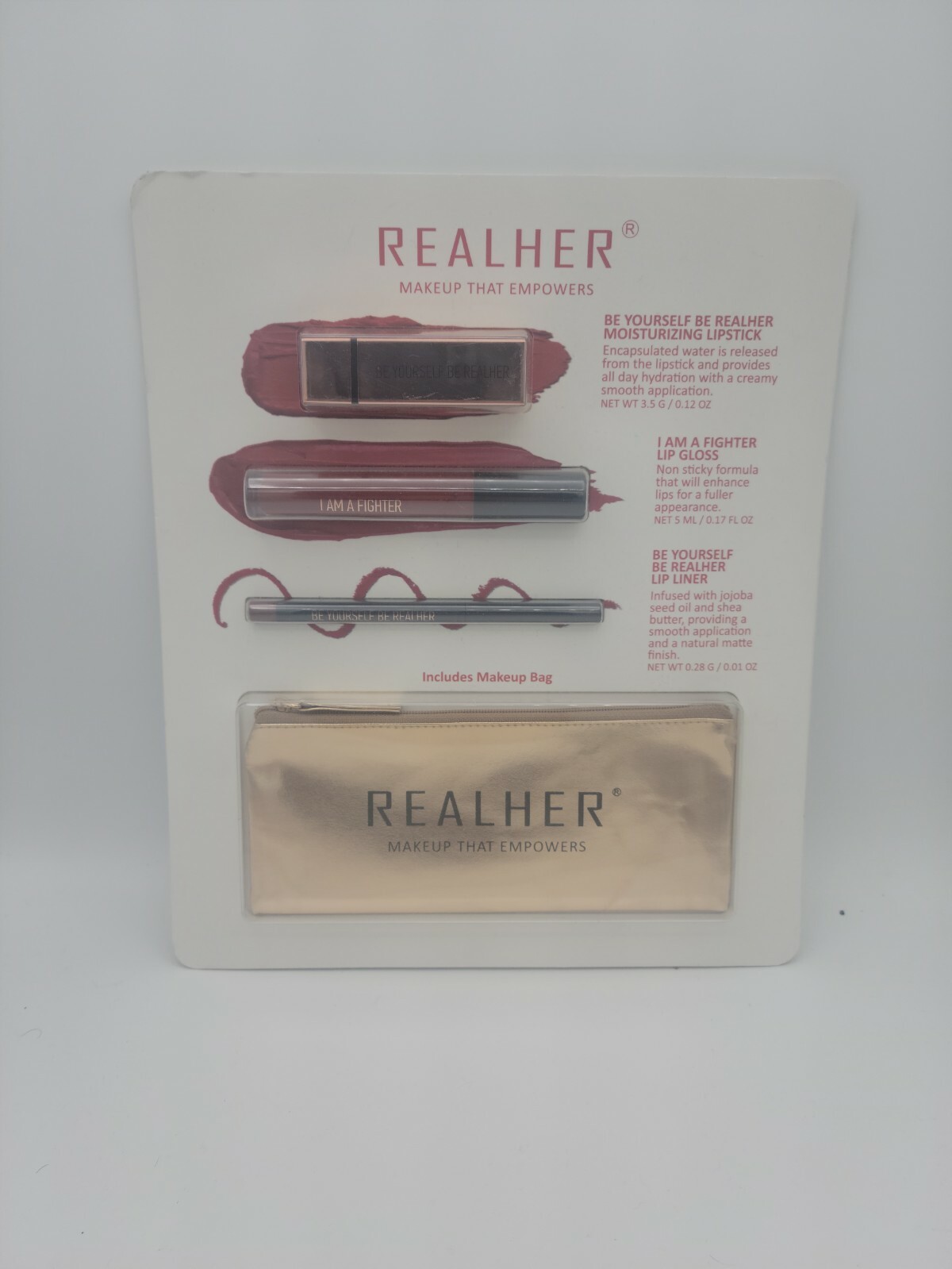 REALHER Lip Kit: Moisturizing Lipstick, Plumping Gloss, Lip Liner PICK&CHOOSE REALHER Lip Kit: Moisturizing Lipstick, Plumping Gloss, Lip Liner PICK&CHOOSE