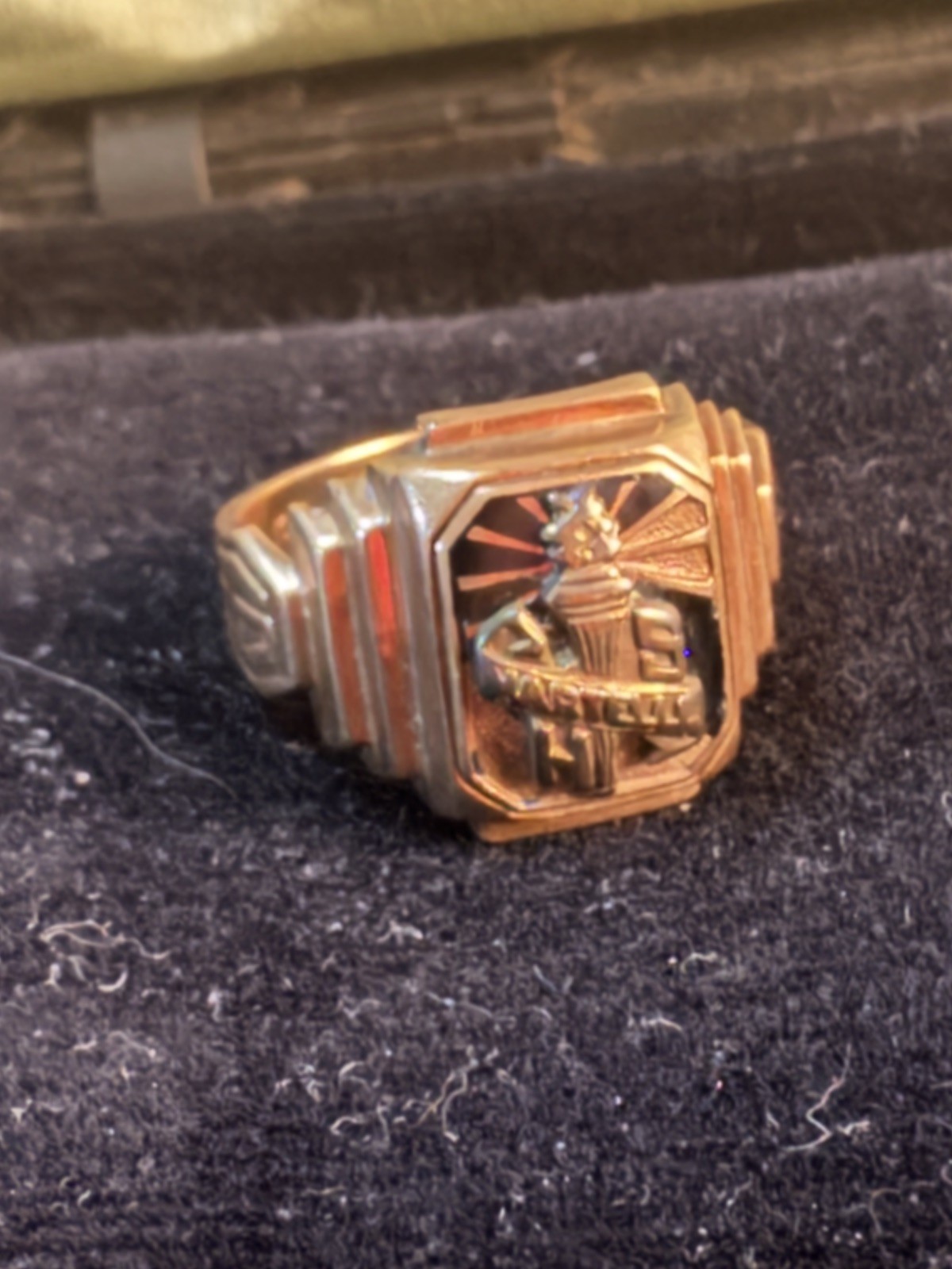 10K Gold High School Martelle 1933 Class Ring Sz 6.25 Antique 10K Gold High School Martelle 1933 Class Ring Sz 6.25 Antique