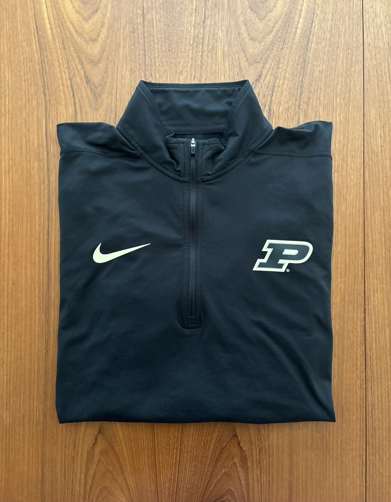 Nike Purdue Boilermakers LS 1/4 Zip Pullover Shirt Men’s Large Black Dri-Fit Nike Purdue Boilermakers LS 1/4 Zip Pullover Shirt Men’s Large Black Dri-Fit