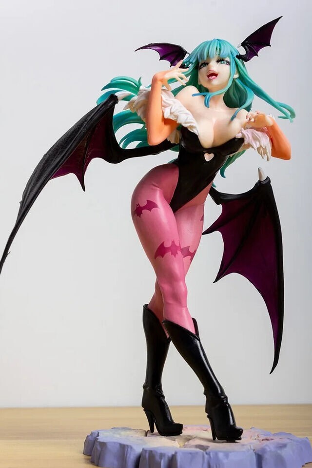 23CM Vampireed Hunter Morrigan Aensland Happy Anime Action Figure Halloween