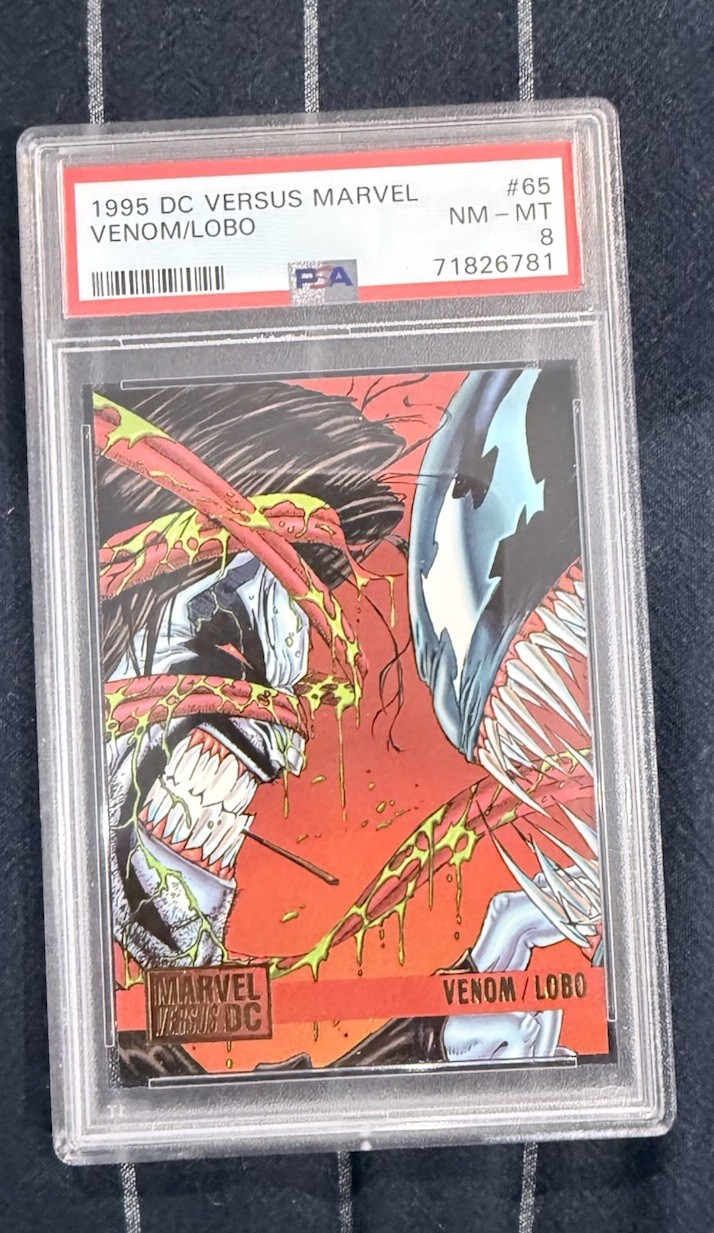 1995 DC vs Marvel #65 Venom Lobo PSA 8 NM-MT Fleer SkyBox