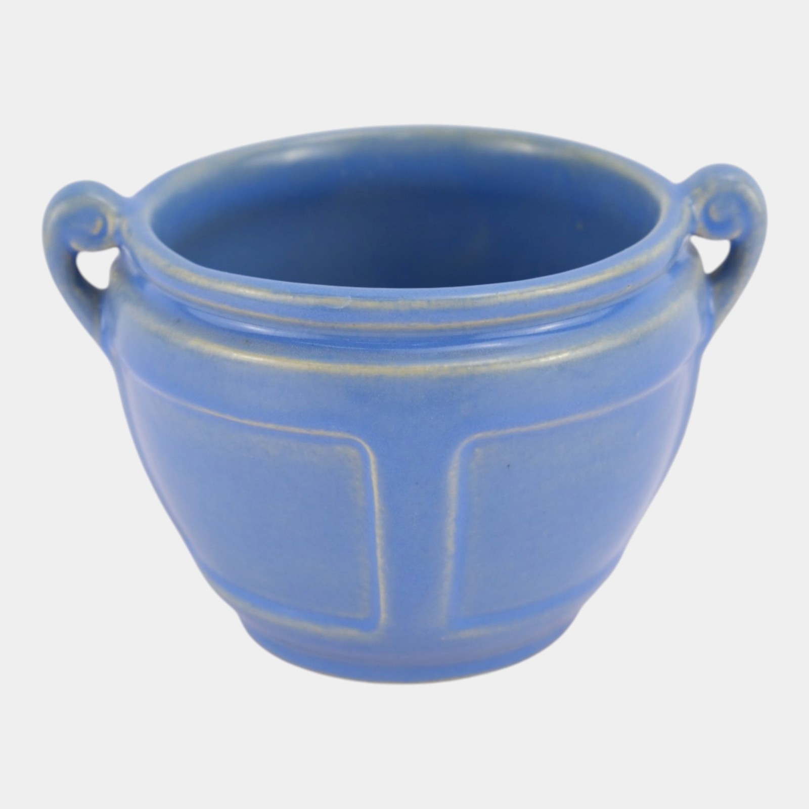 Roseville Solid Colors Blue 1917 Art Pottery Ceramic Jardiniere Planter 548-4