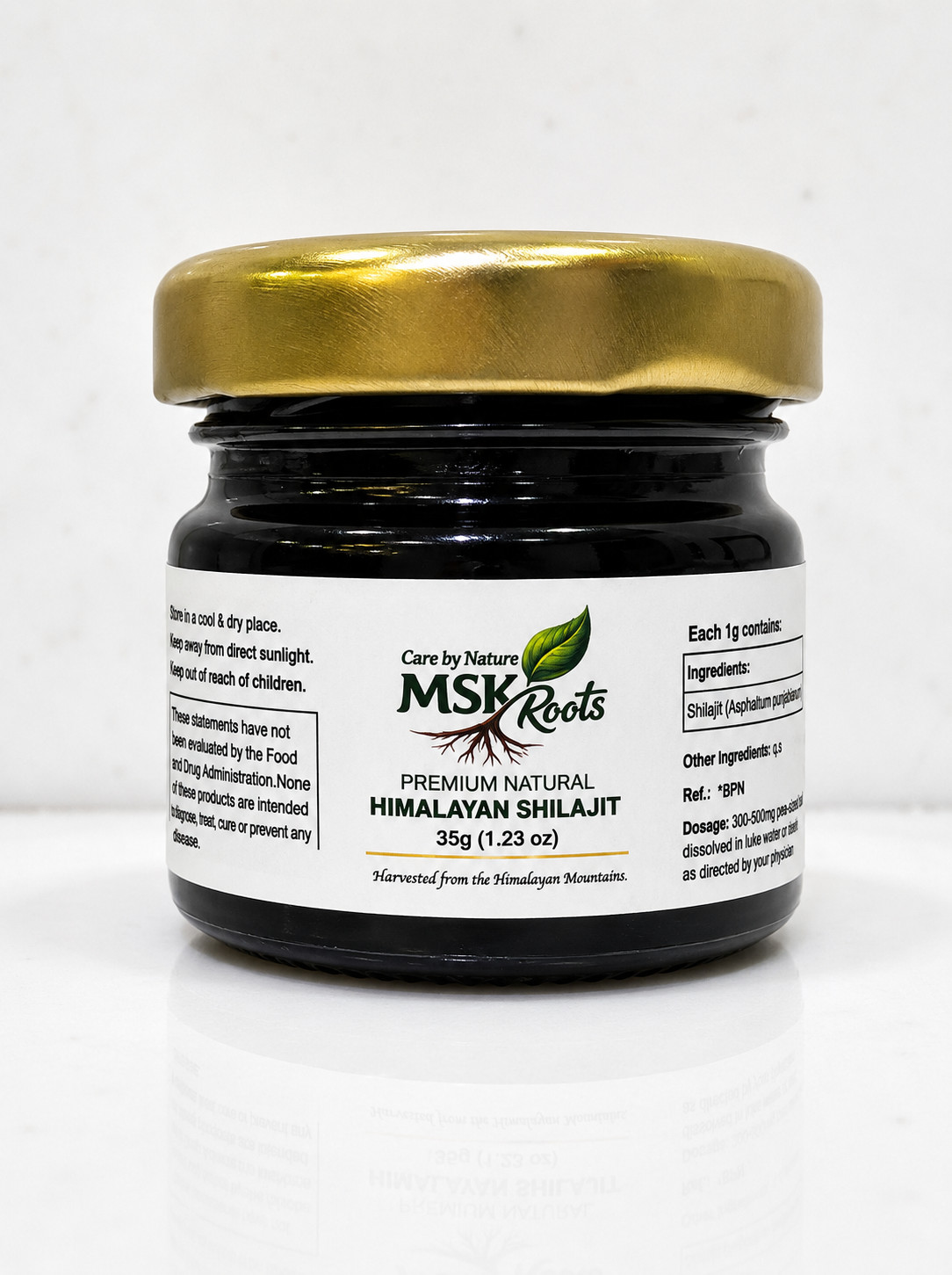 Himalayan Shilajit Resin 35g | 75% Fulvic Acid | Lab Tested | 85+ Minerals