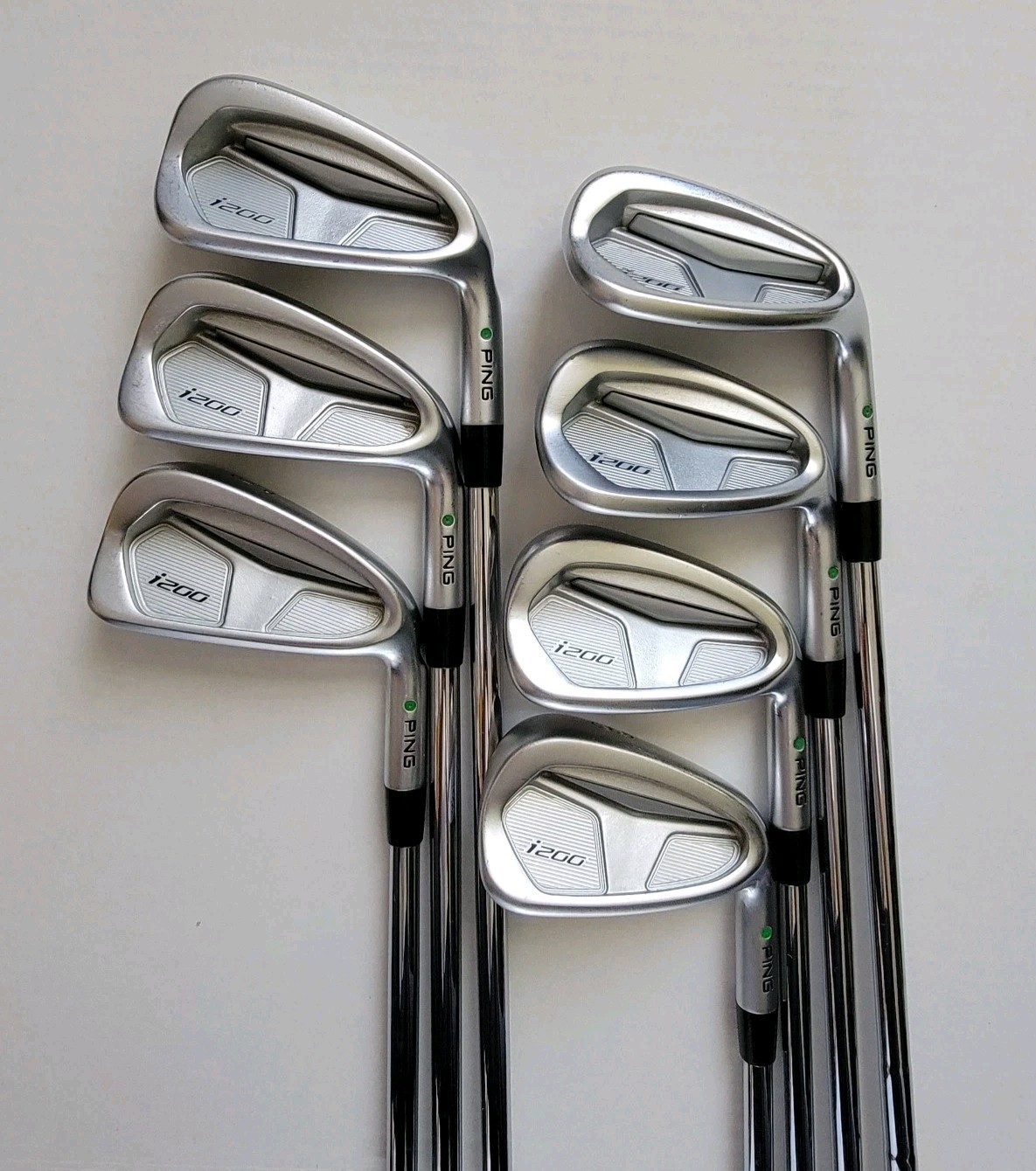 Ping i200 Green Dot Iron Set 5-PW,UW AWT 2.0 Nippon Shaft Stiff Flex RH Men\'s Ping i200 Green Dot Iron Set 5-PW,UW AWT 2.0 Nippon Shaft Stiff Flex RH Men\'s