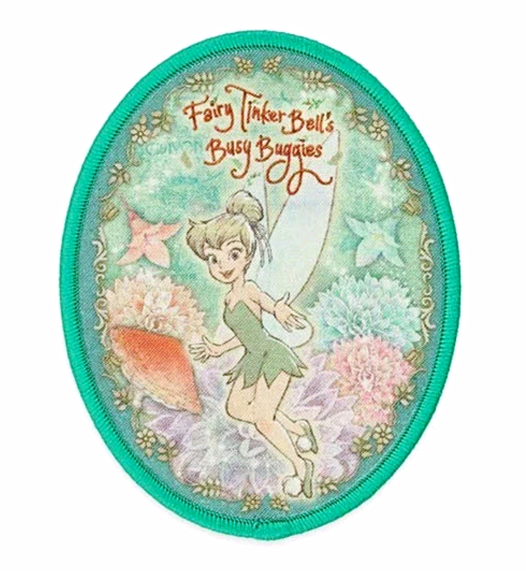 Disney Fairies Tinker Bell Busy Buggies Oval Fabric Coin Purse Zipper Green