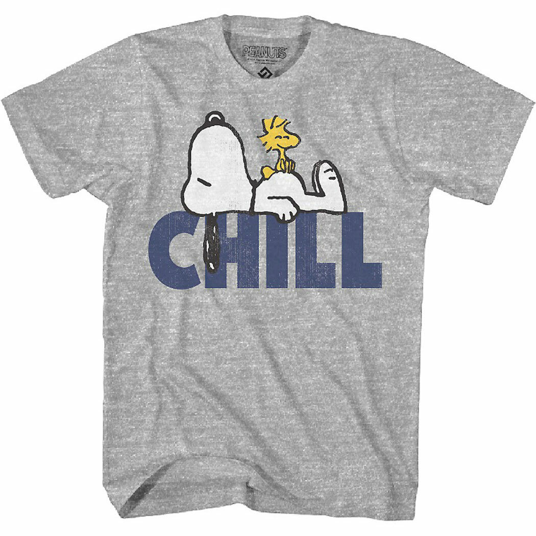 Peanuts Snoopy Chill Adult T-Shirt Peanuts Snoopy Chill Adult T-Shirt