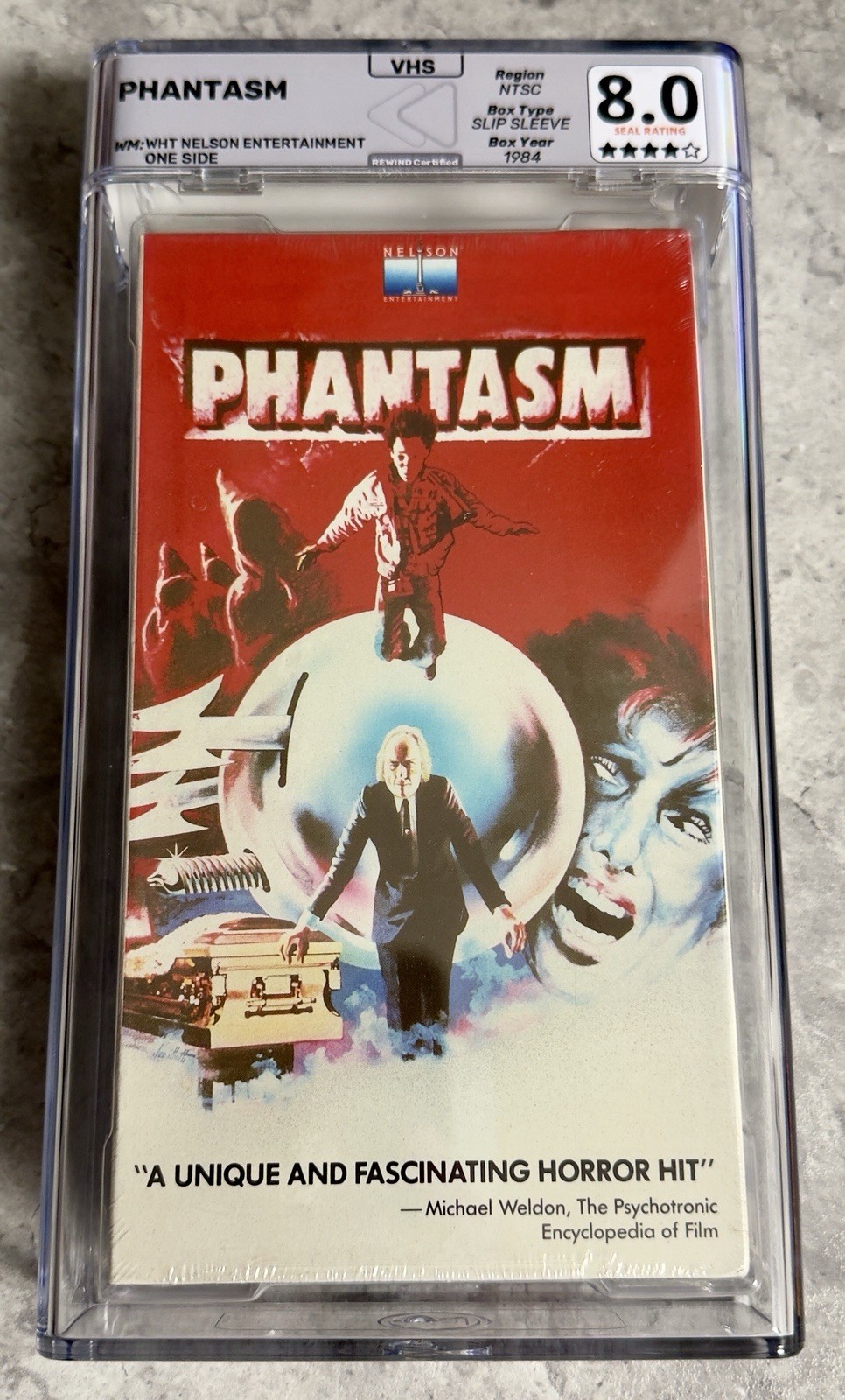 PHANTASM (1979) VHS - REWIND GRADED 8/10 - NELSON ENTERTAINMENT - WATERMARKS