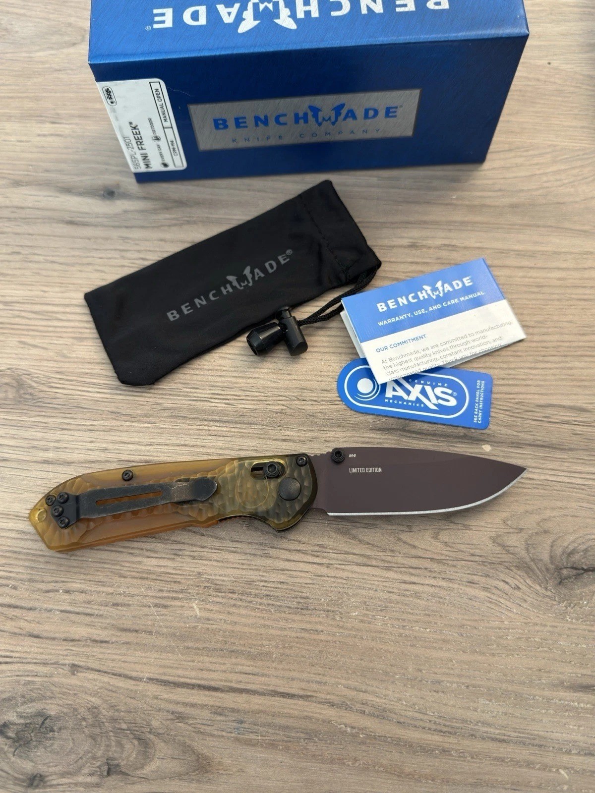 Benchmade SHOT Show LE 565PL-2501 Mini Freek Amethyst Cerakote M4 ULTEM