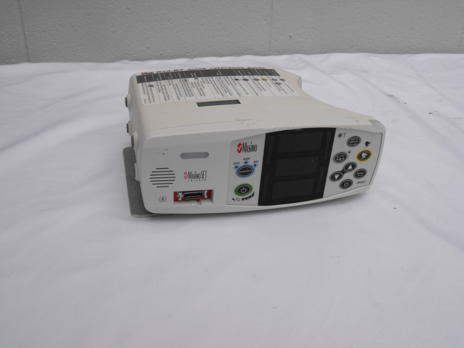 Masimo Rad-87 Bedside Pulse Oximeter, Clean, Tested, Nice