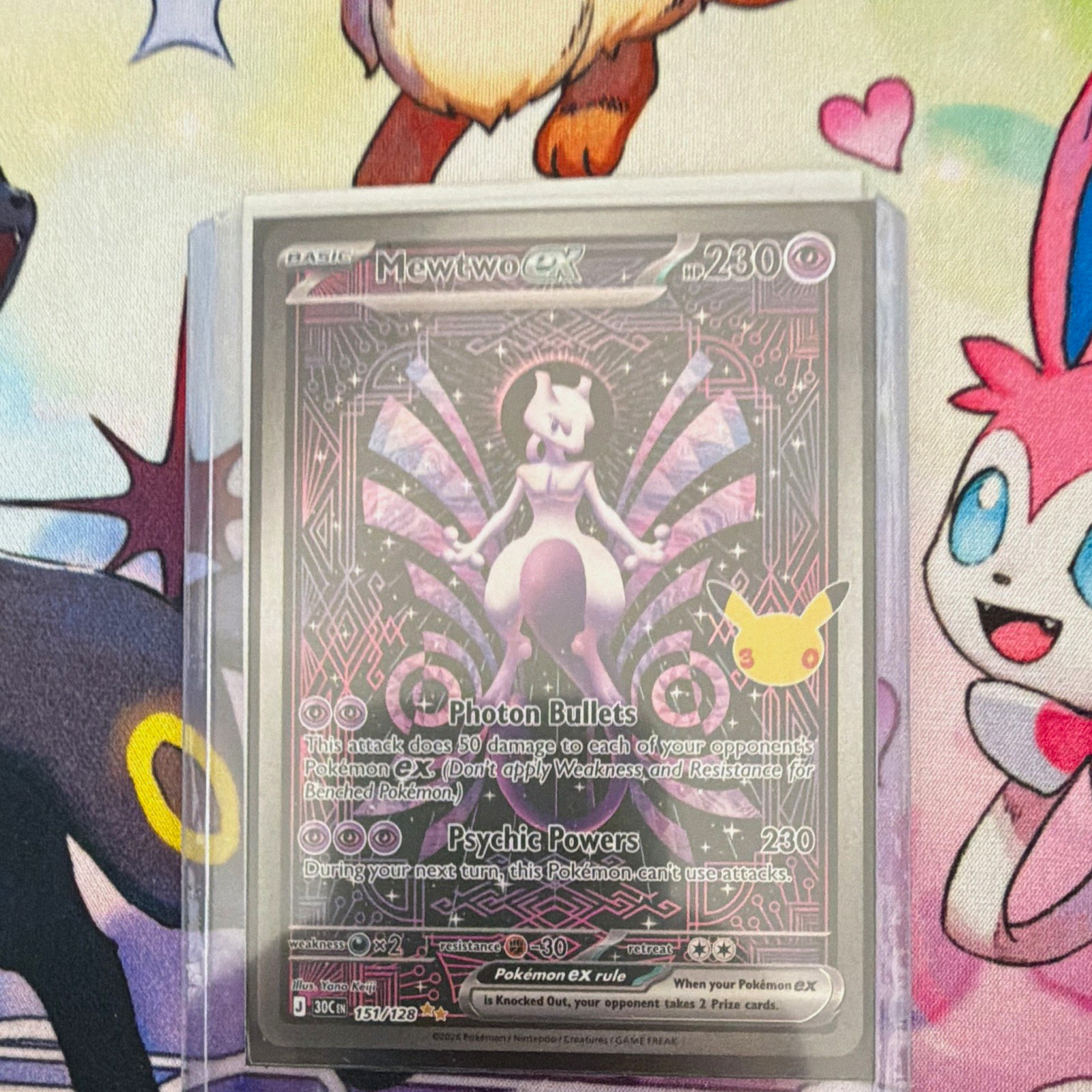 The Pokémon Company Mewtwo ex 151/128 30th Anniversary Holo EN Basic 280HP