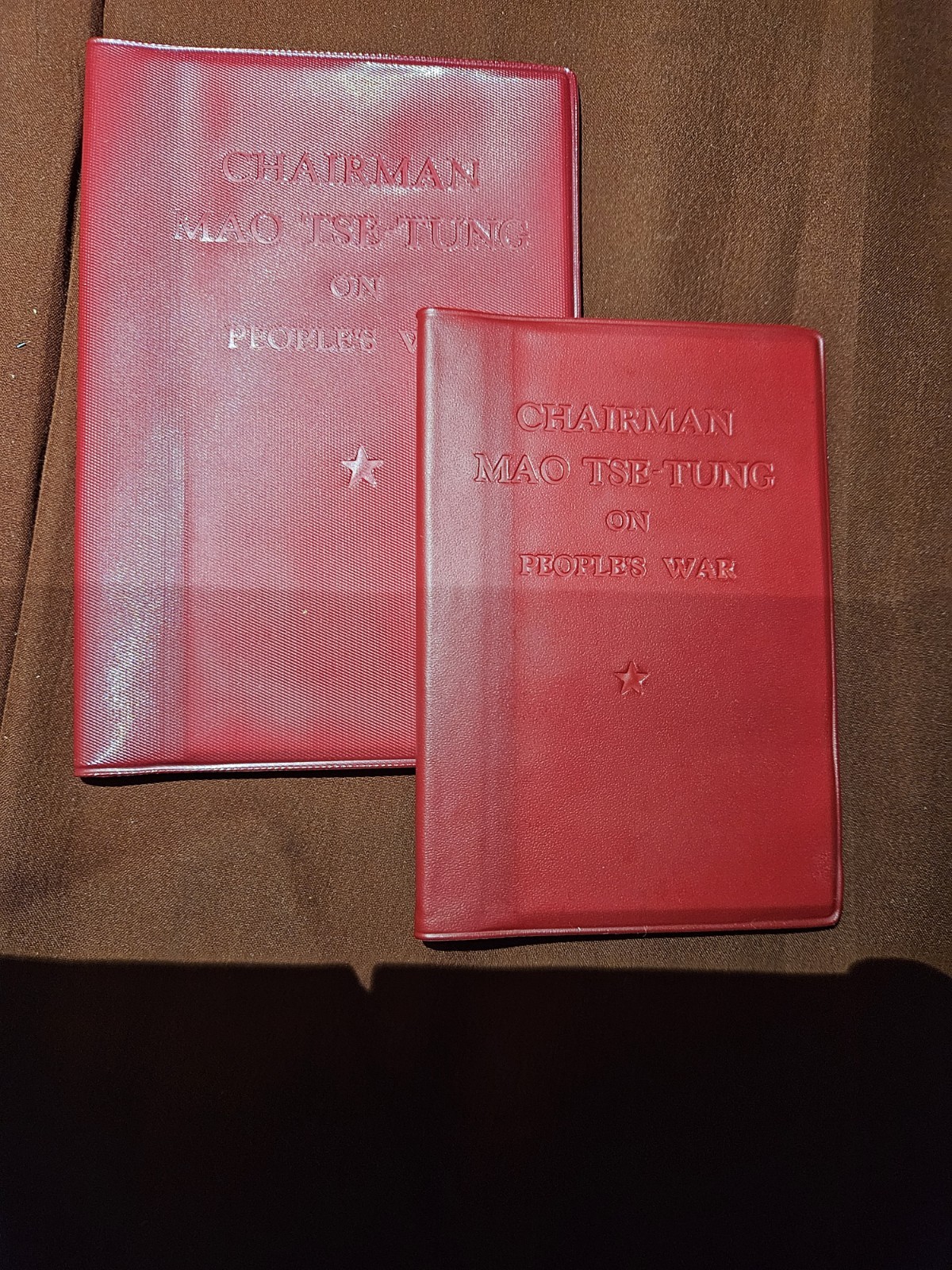 Two Red Book Versions Of The Same Book, CHAIRMAN MAO TSE-TUNG ON PEOPLE\'S WAR 