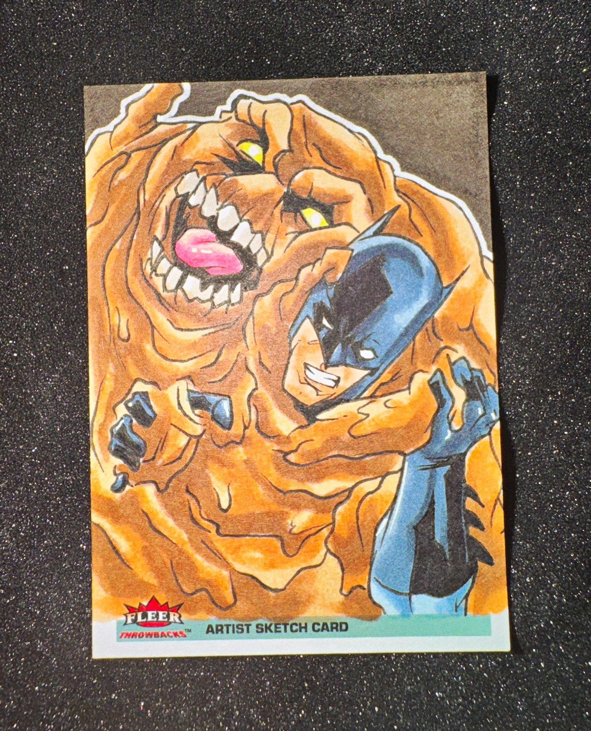 2026 Fleer Throwbacks 1992-93 DC Edition Batman and CLAYFACE Sketch 1/1 🔥 2026 Fleer Throwbacks 1992-93 DC Edition Batman and CLAYFACE Sketch 1/1 🔥