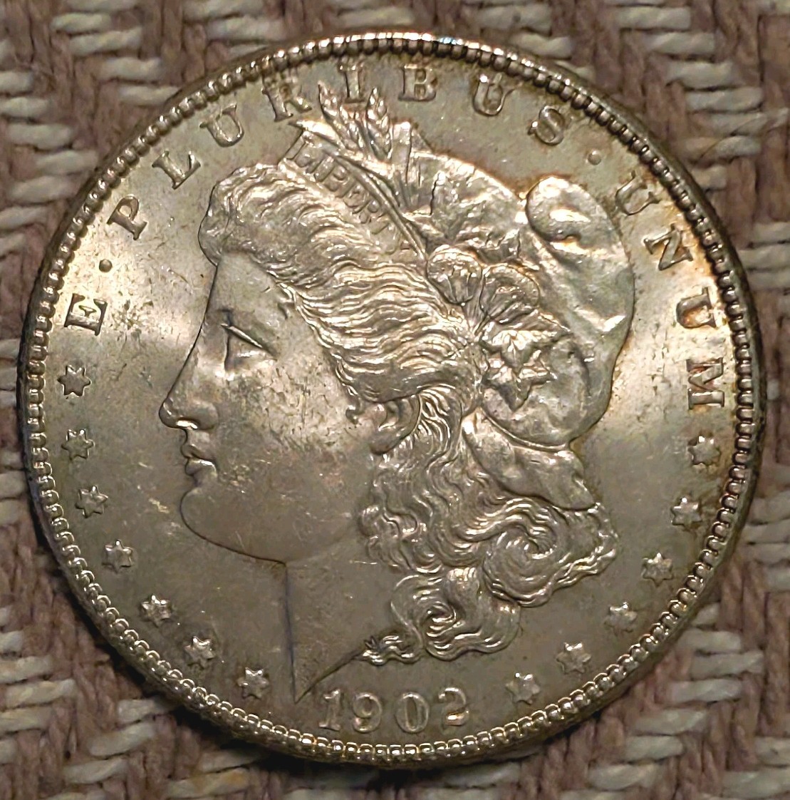 1902 O Morgan Silver Dollar AU Business Strike 90% Silver 10% Copper