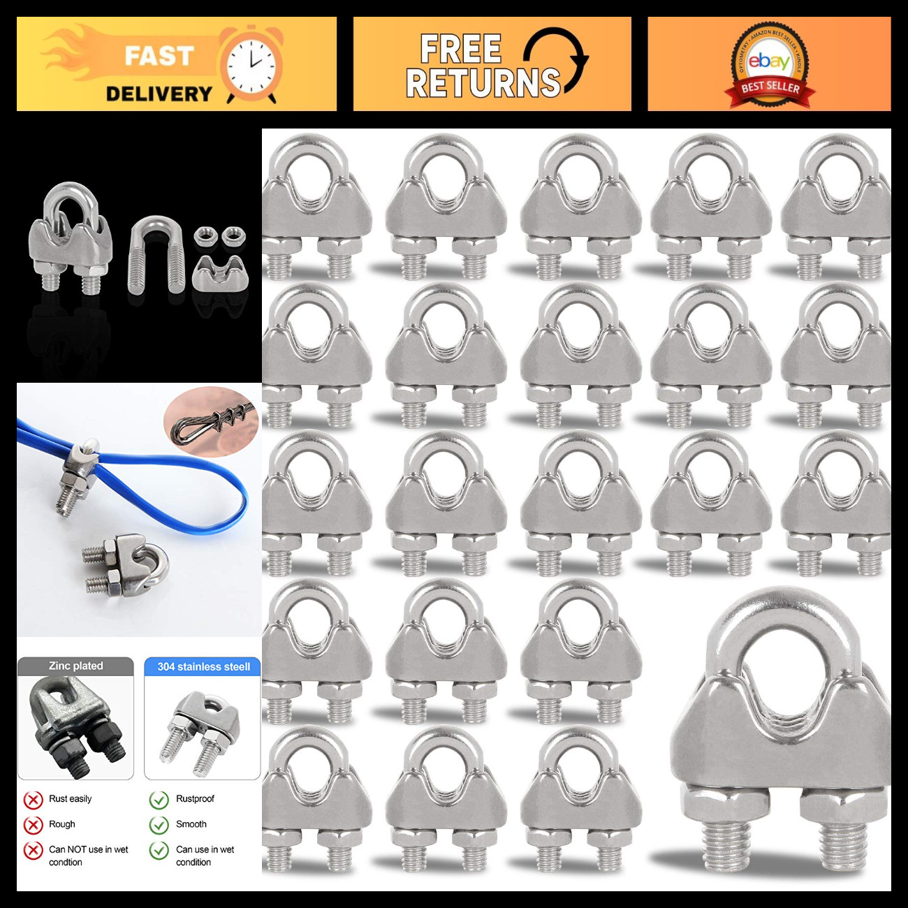 40 PCS 1/4\