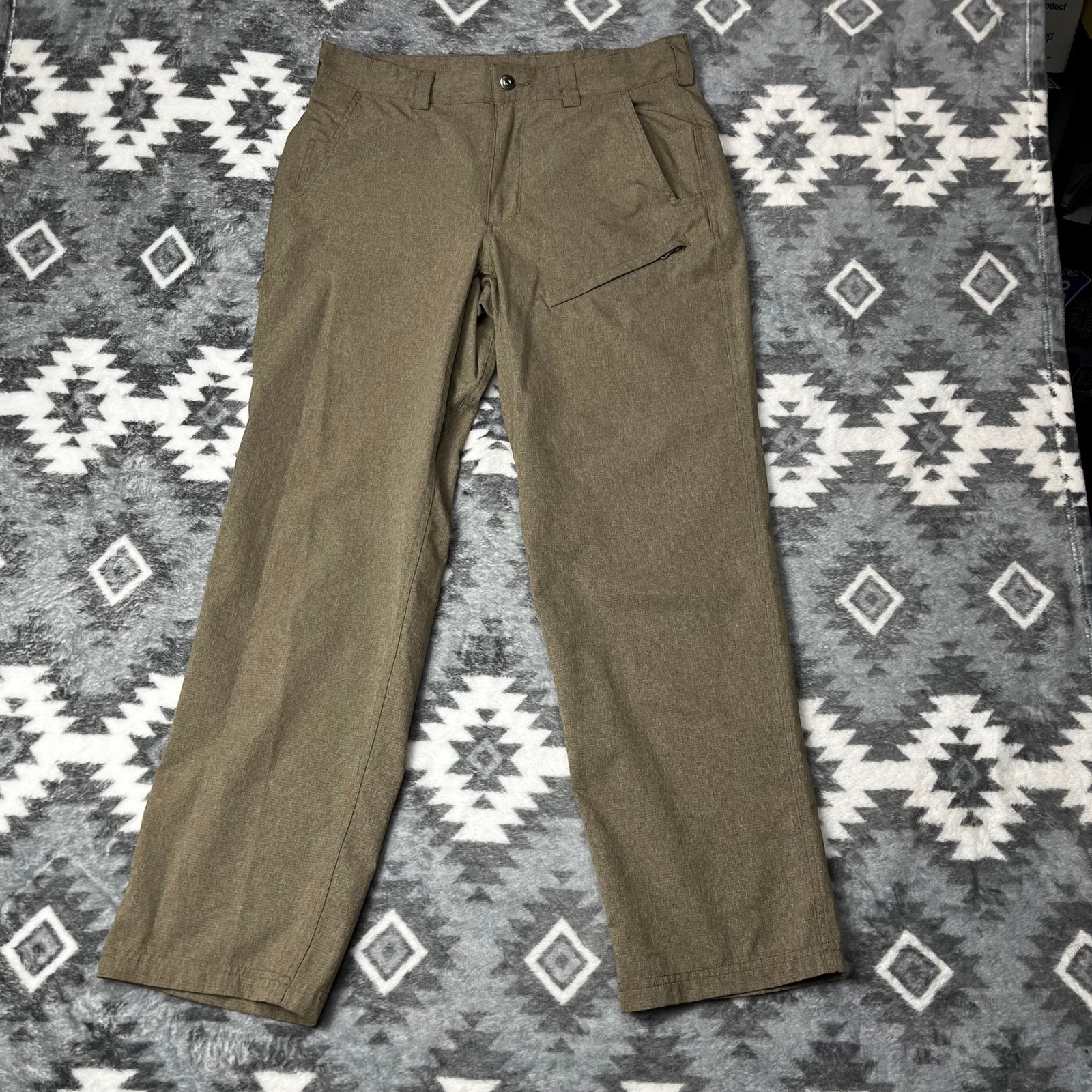 Duluth Trading Co Dry on the Fly Pants Brown Heather 32x30 53721B