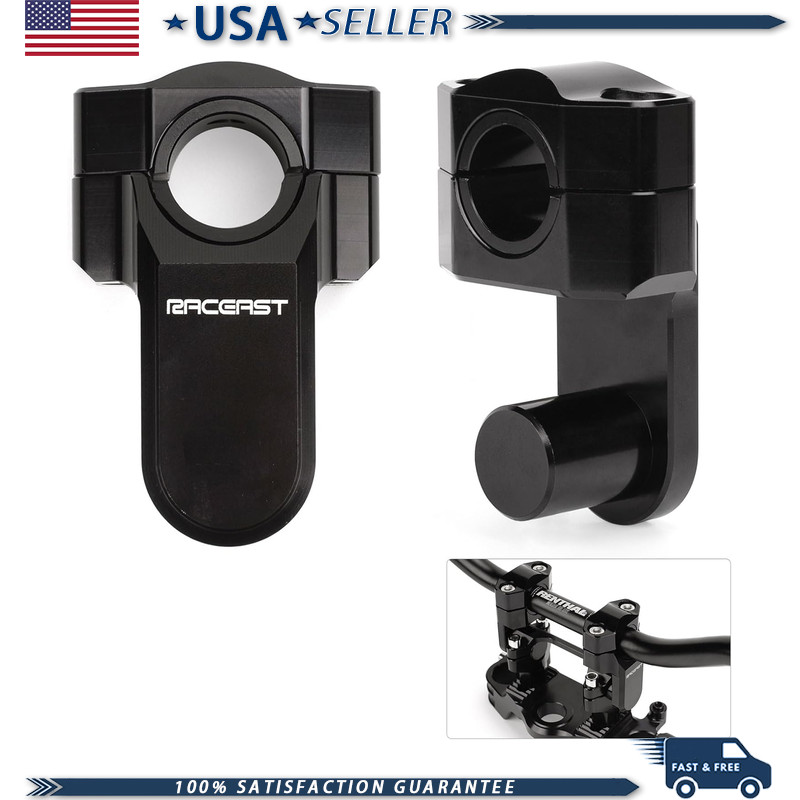 Pivoting Handlebar Clamp Risers 7/8\'\' Stem Clamp Universal Motorcycle 2\'\' Raise