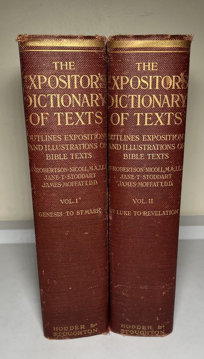 Antique Expositor\'s Dictionary 2 Books Genesis To S.T Mark St Luke To Revelation Antique Expositor\'s Dictionary 2 Books Genesis To S.T Mark St Luke To Revelation