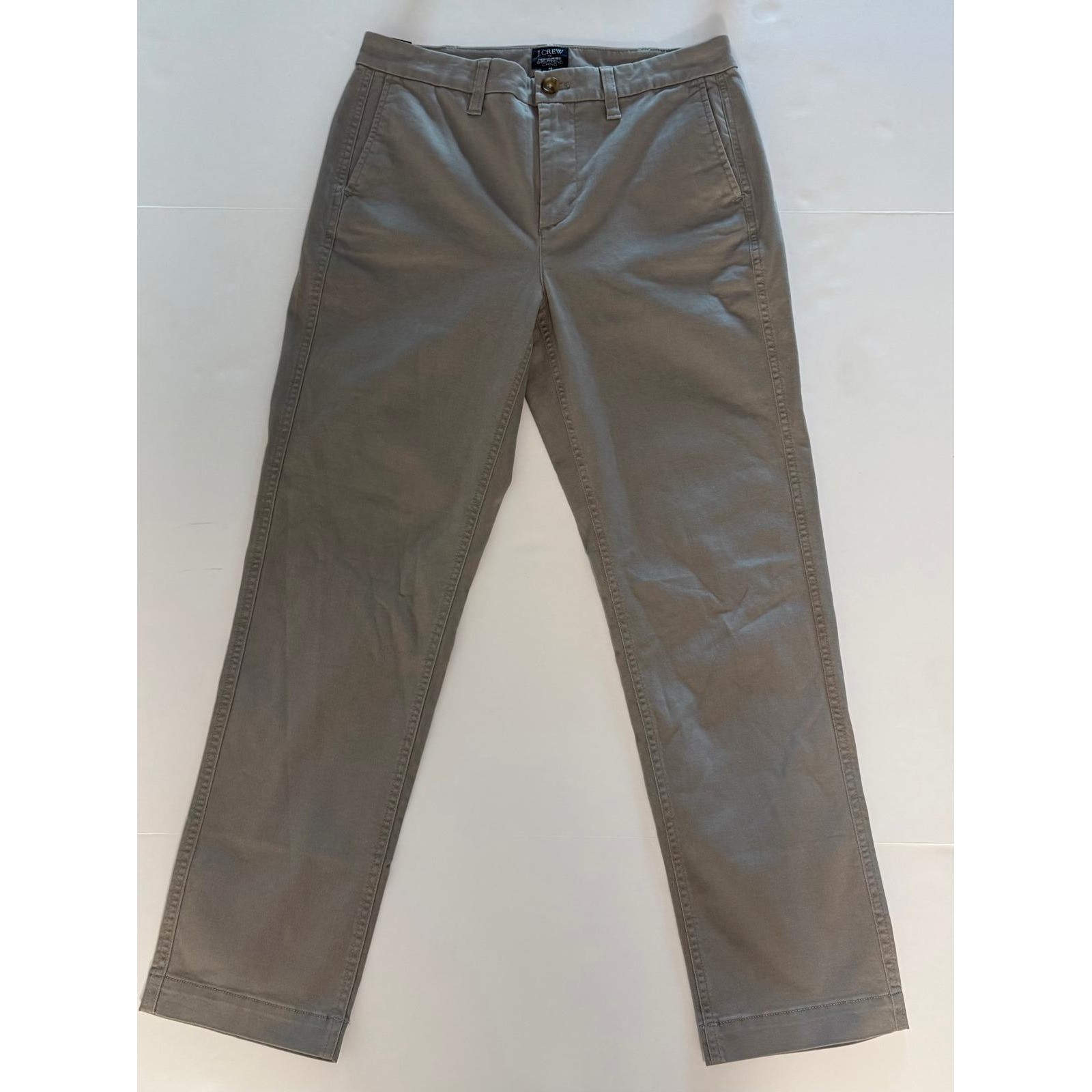 J.Crew High-Rise Girlfriend Chino Pants Grey Size 4 AD156 NWT J.Crew High-Rise Girlfriend Chino Pants Grey Size 4 AD156 NWT