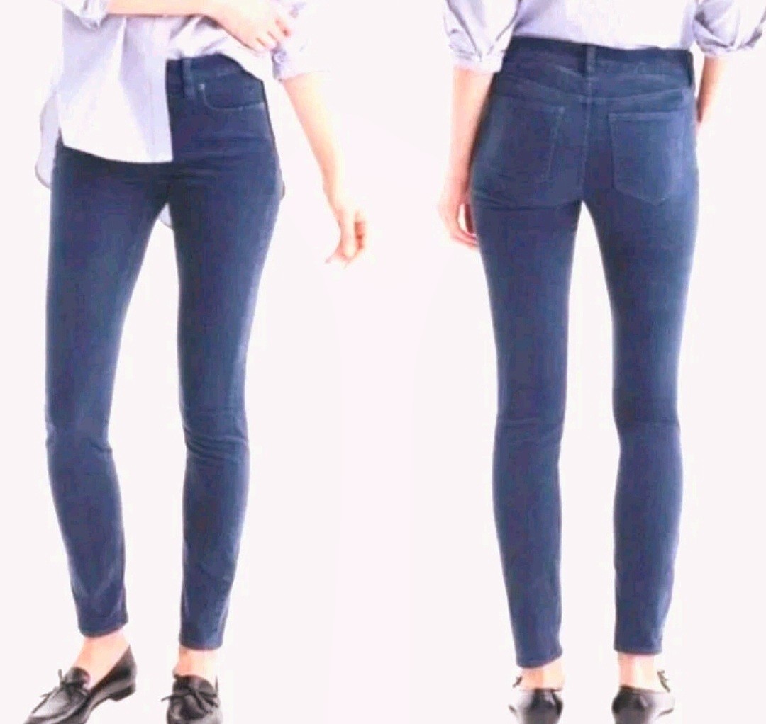 J.Crew Womens 28 NWT Blue Toothpick Ankle Corduroy Pants MSRP $98 Preppy Fall 