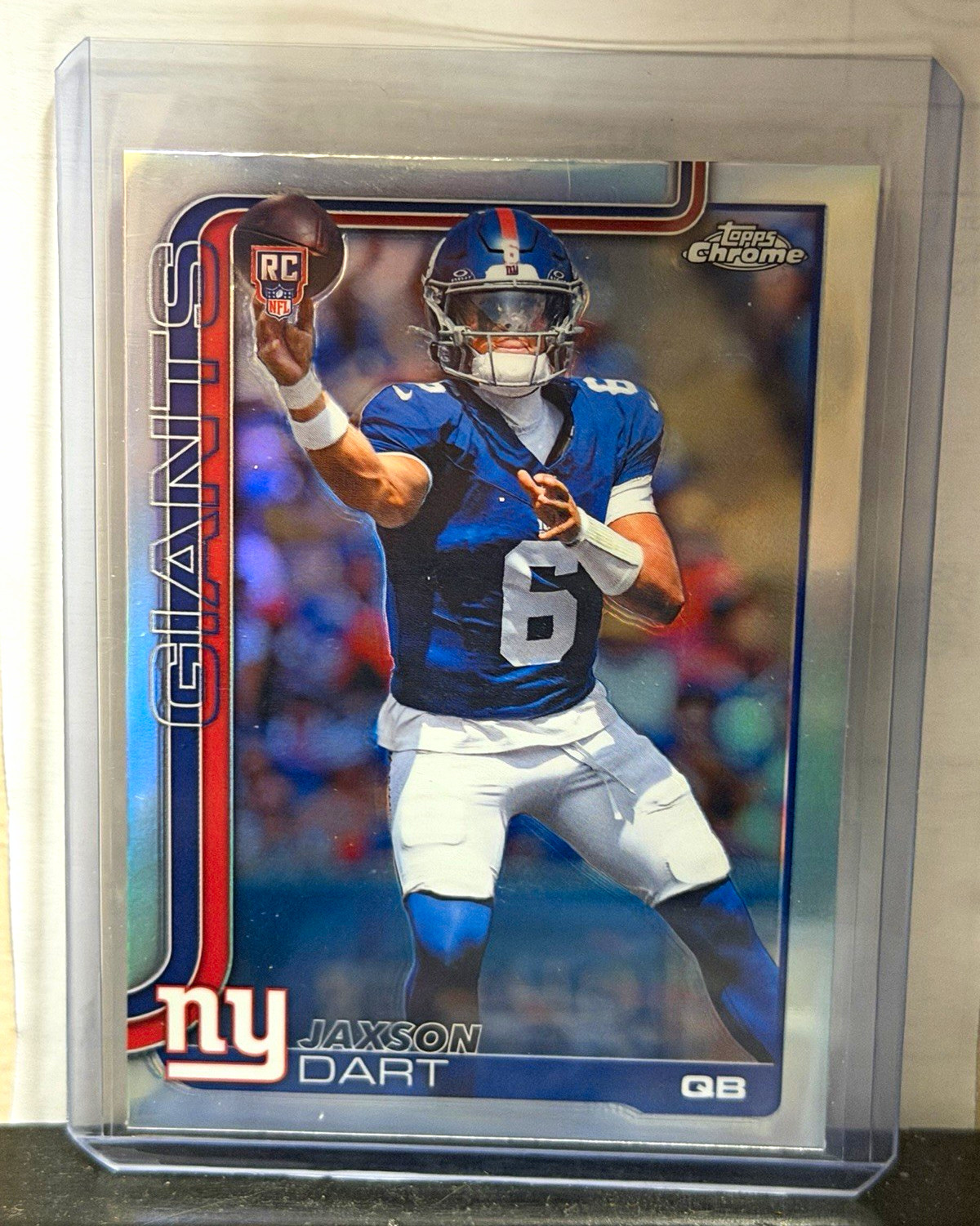 Topps 2024 Chrome Jaxson Dart RC #306 Refractor New York Giants **CHASE CARD** Topps 2024 Chrome Jaxson Dart RC #306 Refractor New York Giants **CHASE CARD**