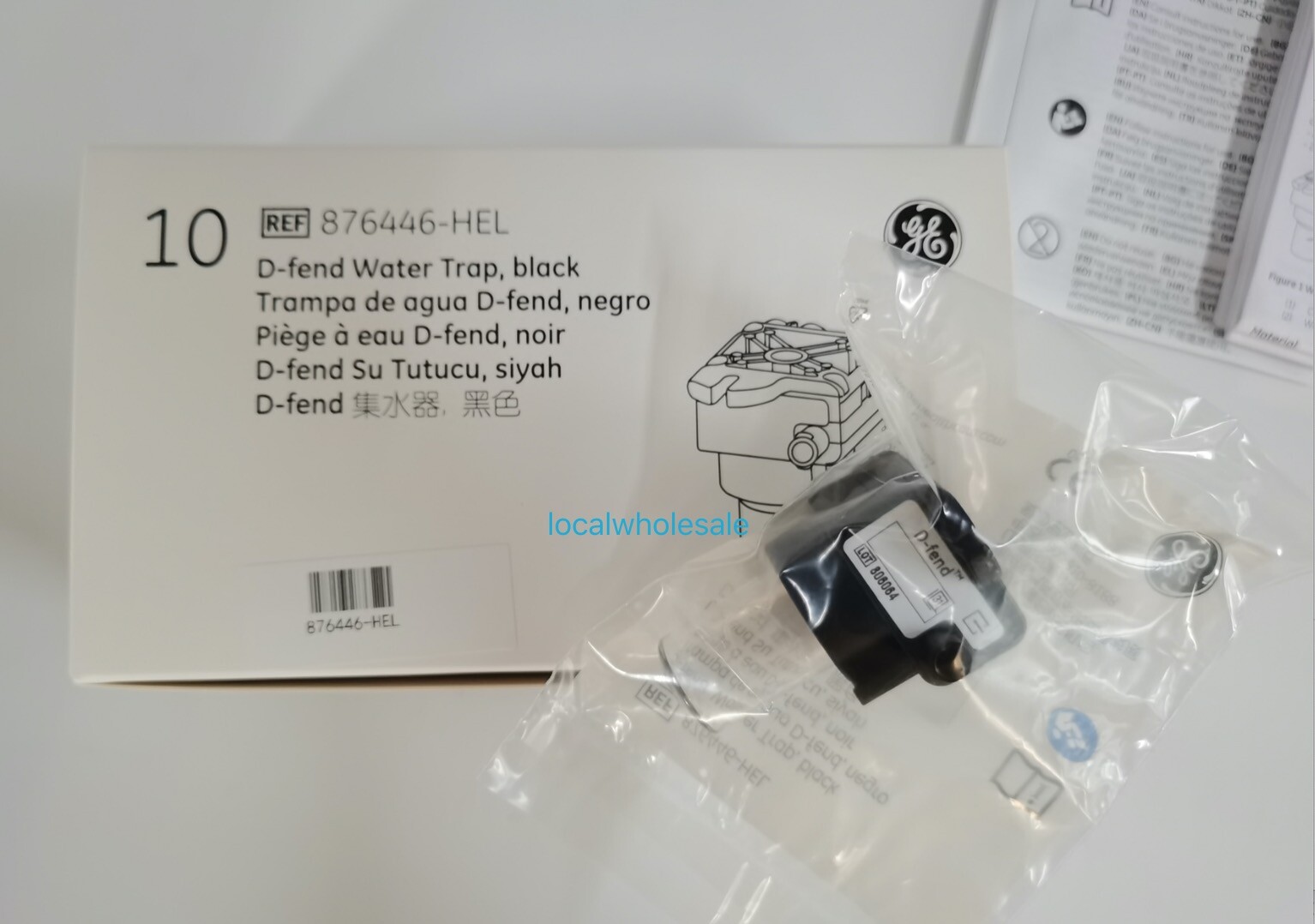10pcs/Box GE Original 876446-HEL D-Fend Water Trap Black 10pcs/Box GE Original 876446-HEL D-Fend Water Trap Black