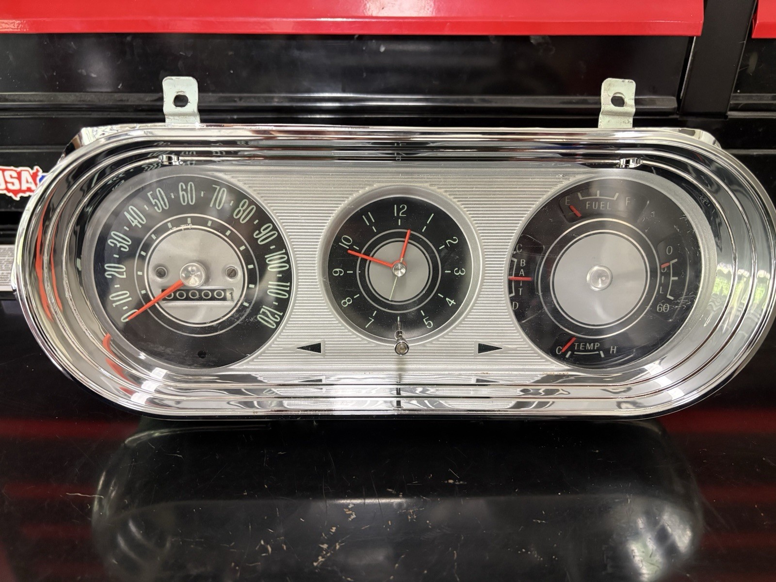 1963-1964  1965  Nova Chevy II SS Cluster Instrument Gauge  Fuel Temp Oil Batt