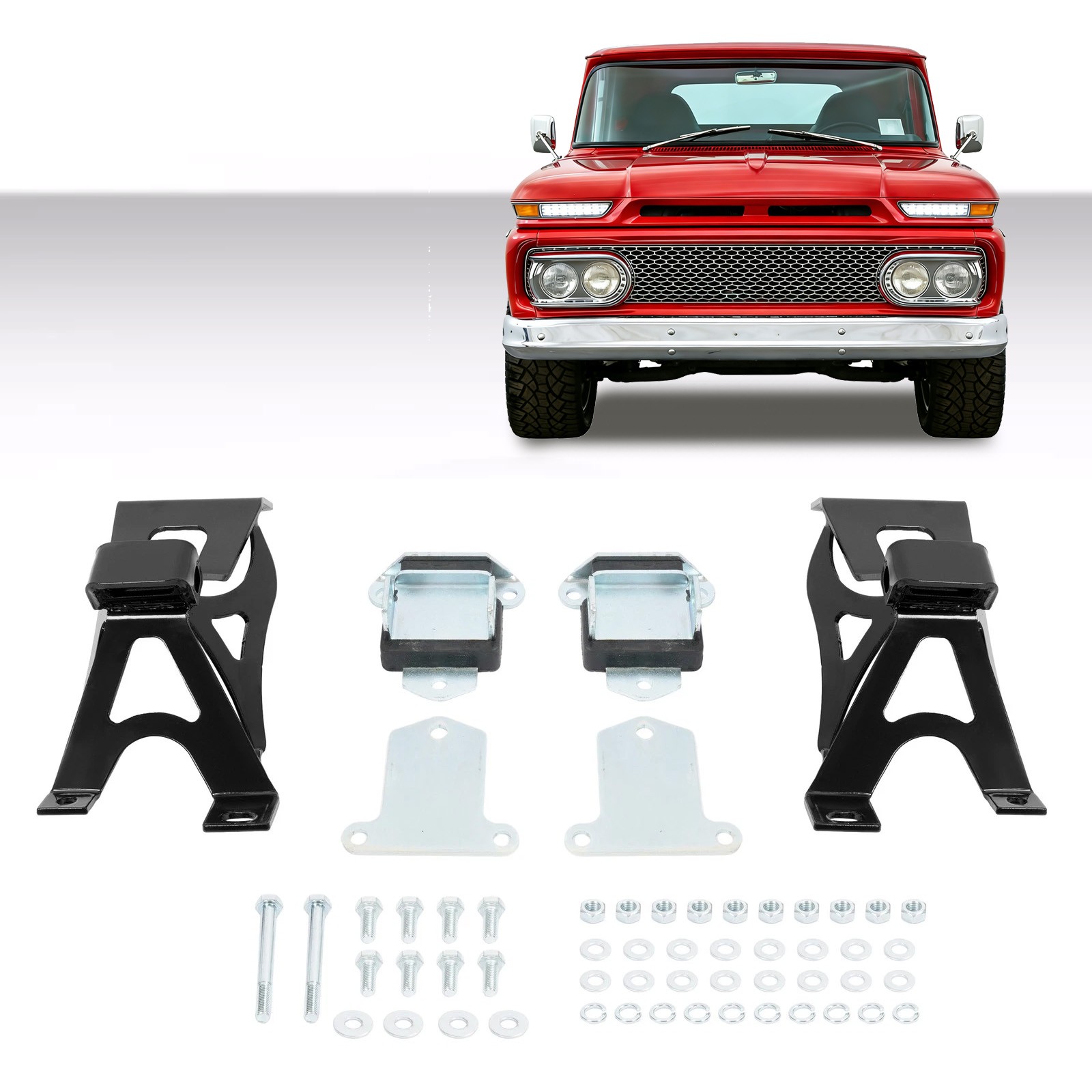 For 1963-1972 Chevy Truck & GMC Truck C10 Big Block Engine Motor Mount Brackets