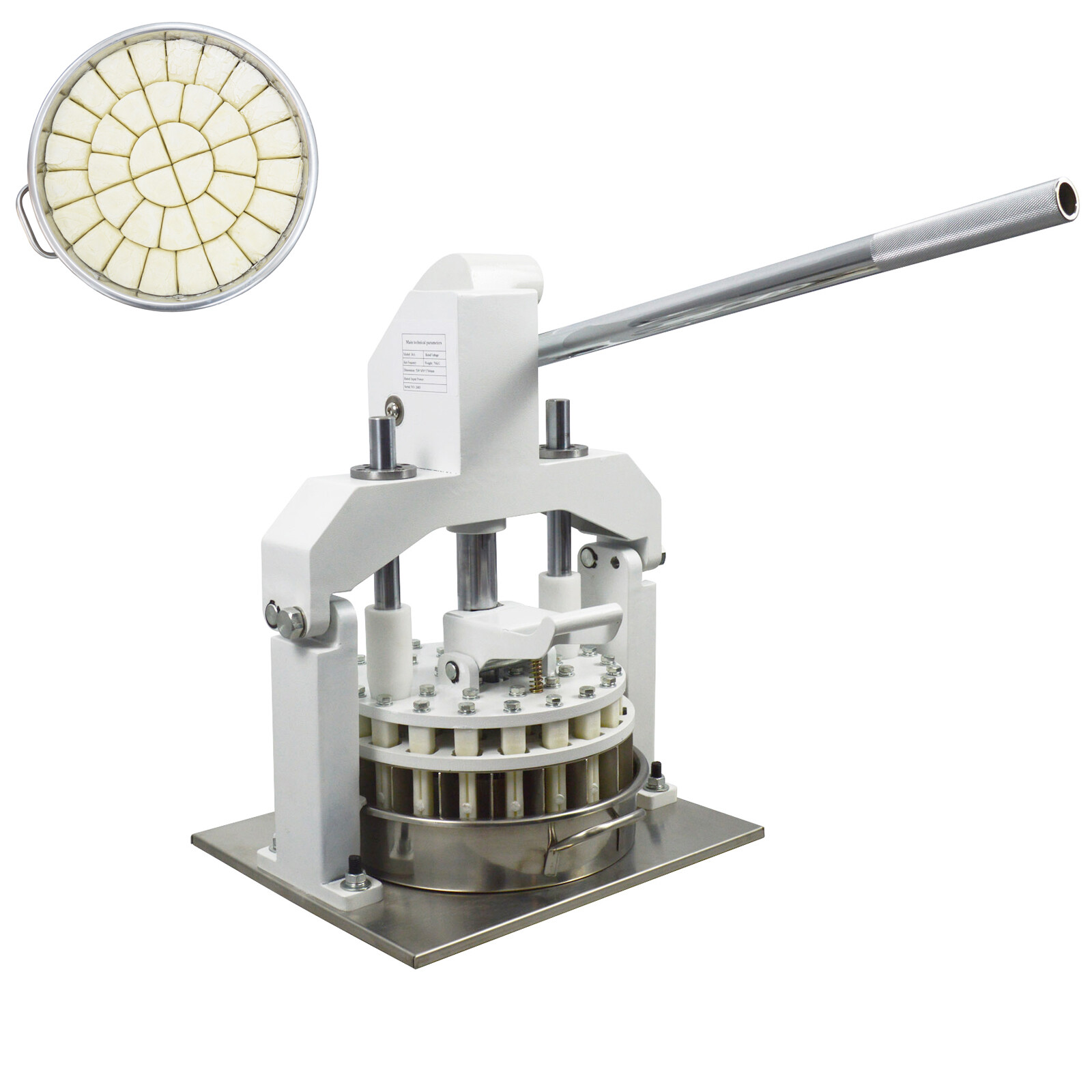 Commercial 36pcs Manual Dough Divider Hand Press Dough Cutter