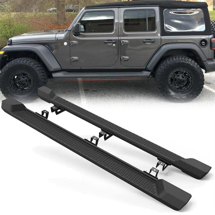 Running Boards for 2018-2026 Jeep Wrangler JL 4 Door 6 Running Boards for 2018-2026 Jeep Wrangler JL 4 Door 6