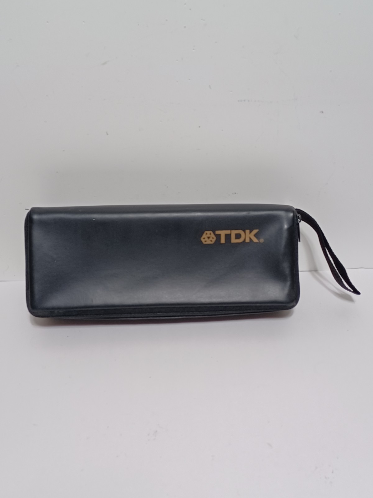 Vintage 1980s TDK 15 Cassette Tape Plastic Storage Holder Soft Carrying Case