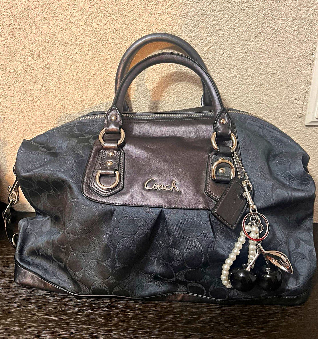 Coach Ashley Large Signature Satchel Bag