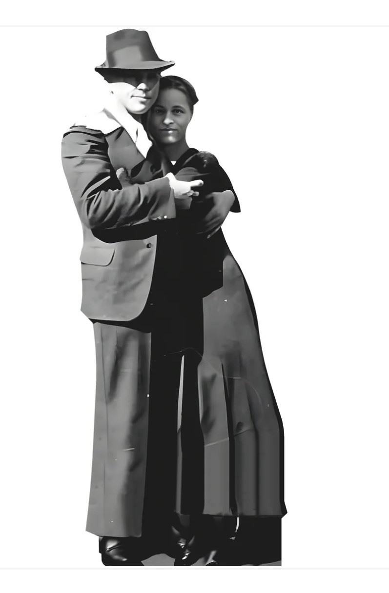 Clyde Barrow Bonnie Parker Texas 1933 Cardboard Cutout