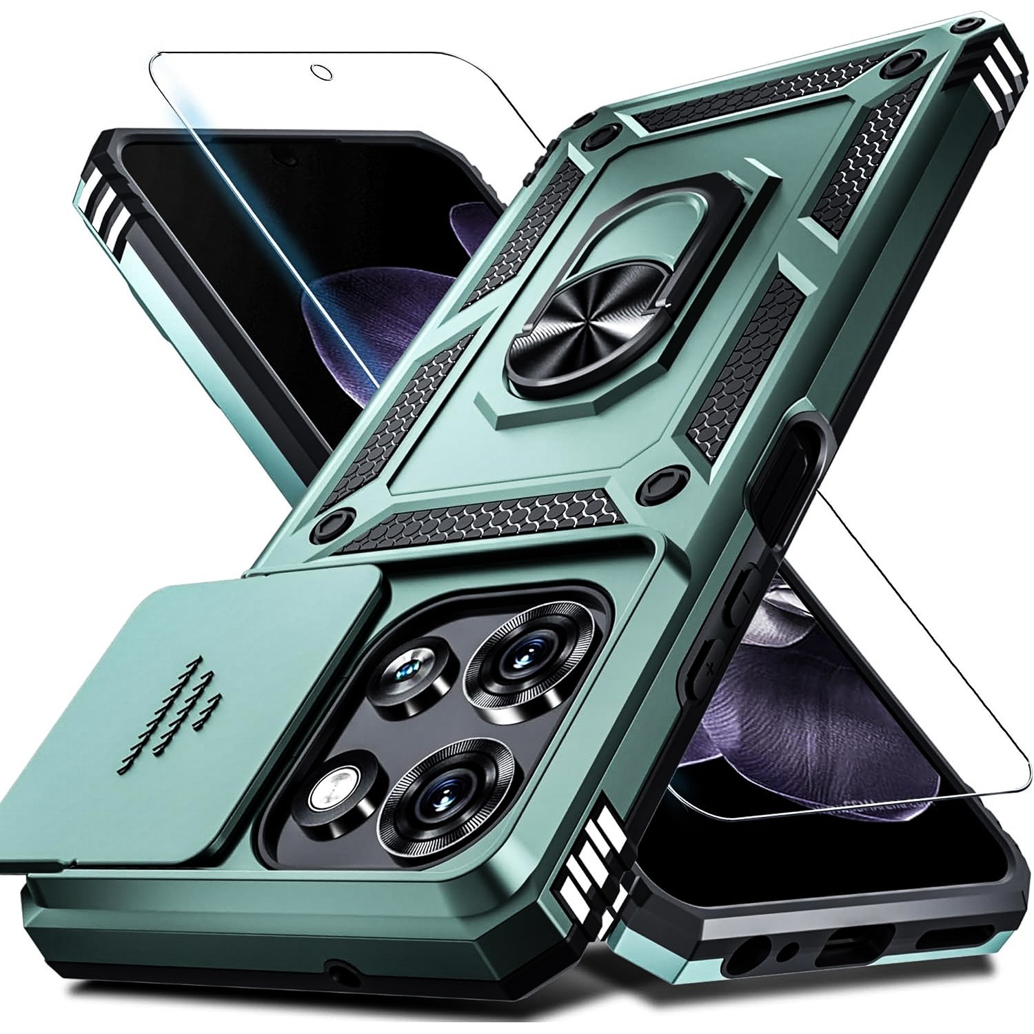 For Motorola Moto G Play 2026 Case Shockproof Phone Lens Cover + Tempered Glass