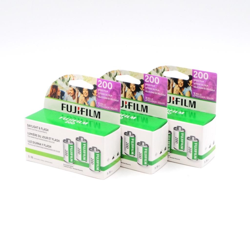 FUJI 9 Rolls of 200 ISO C-41 Color Film (35mm Film, 36 Exp.) 324 total Photos