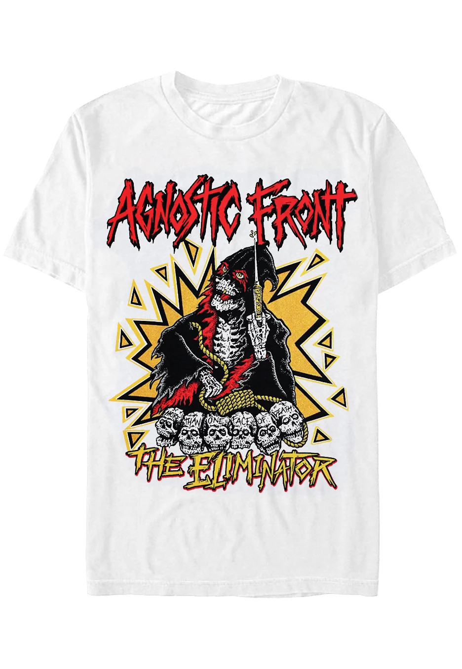 New Agnostic Front The Eliminator White Unisex T-Shirt Full Size AN601