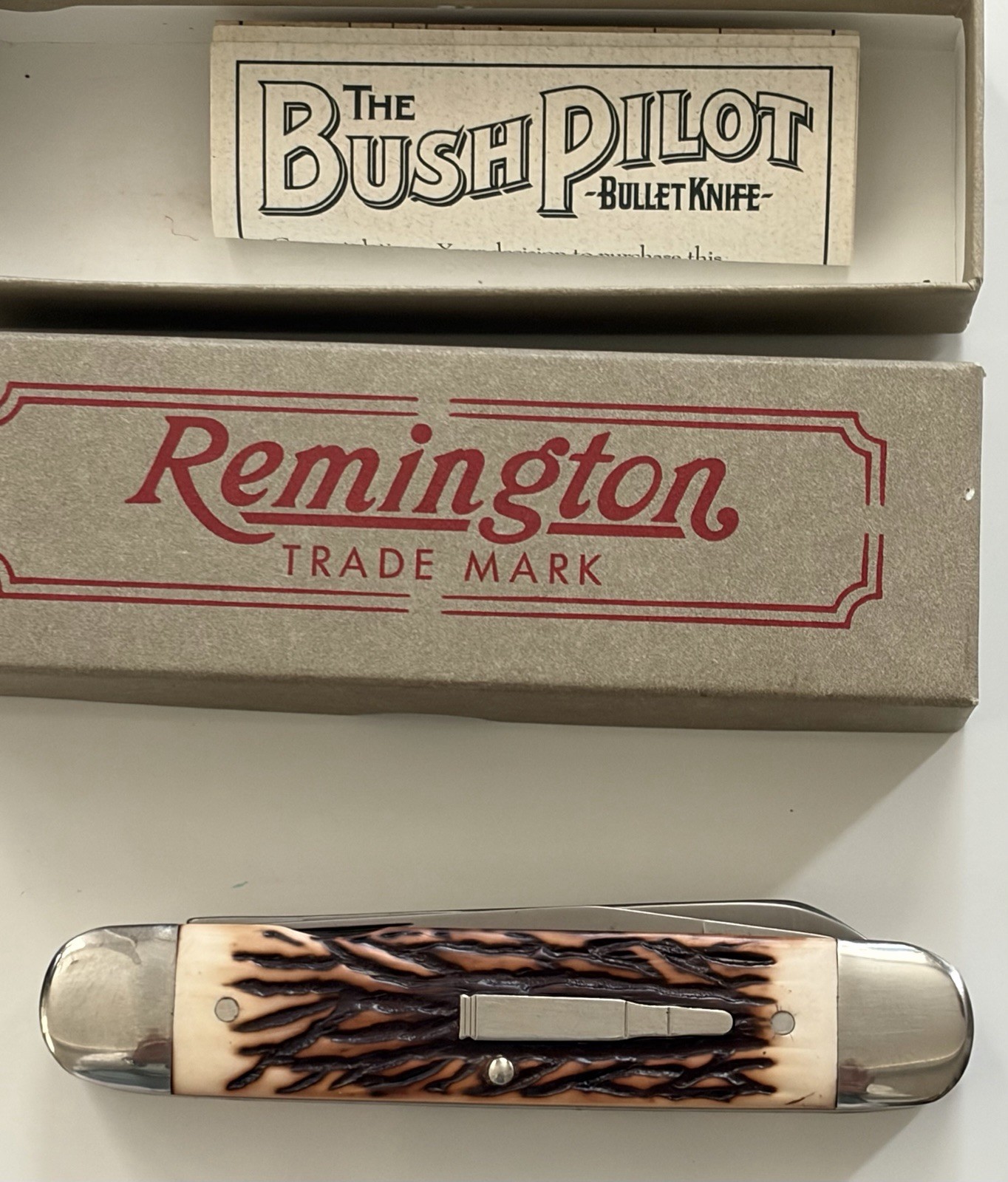 Remington Bush Pilot Bullet Mint 1993 Knife New Box & Paperwork R4356 Remington Bush Pilot Bullet Mint 1993 Knife New Box & Paperwork R4356