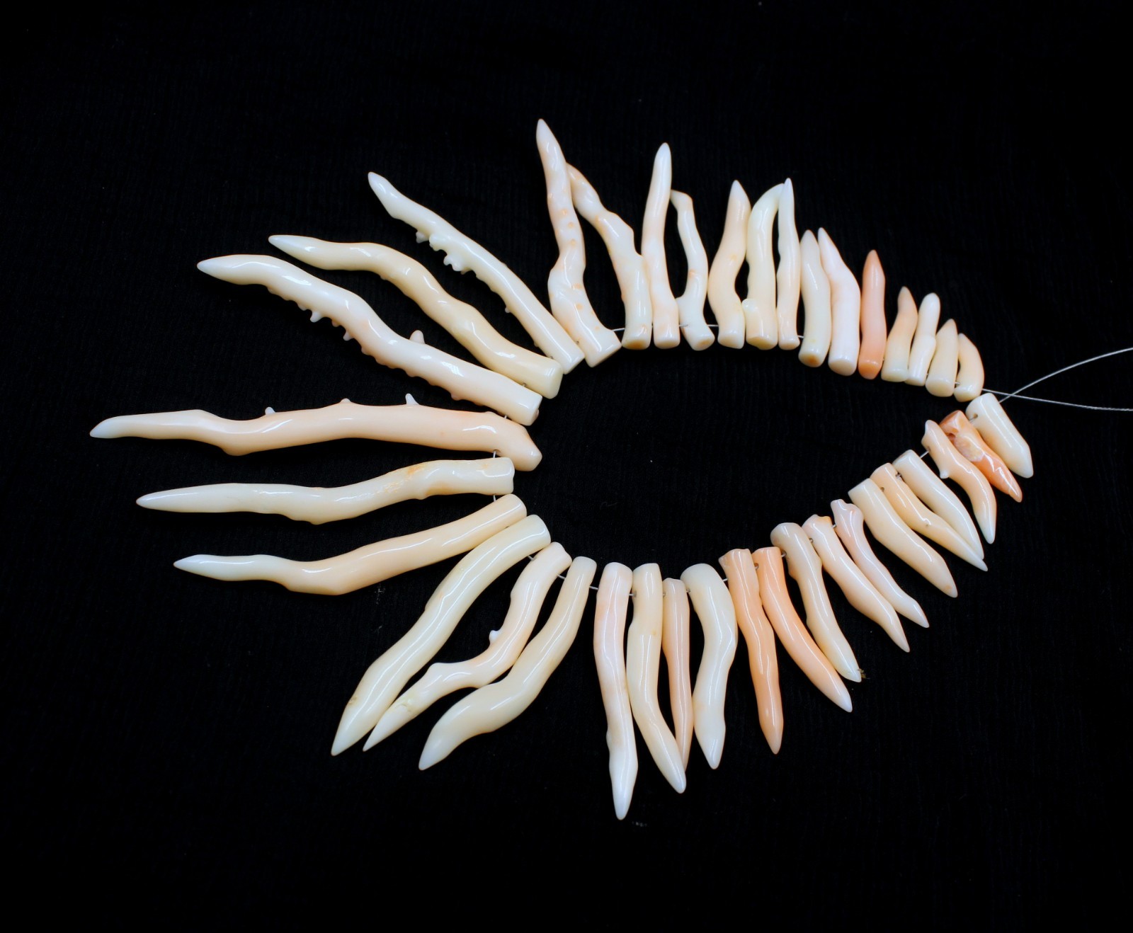 Pink Angel Skin Japanese Coral Branch Stick Polished Rough Natural Stick Beads