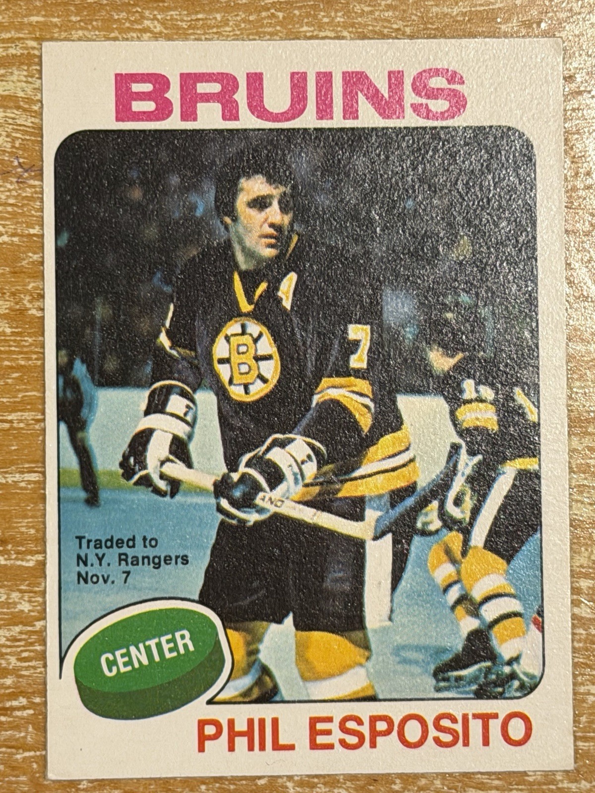 1975-76 OPC *RARE* PHIL ESPOSITO O-PEE-CHEE  #200 BRUINS Rangers TRADE Near Mint
